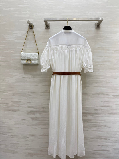 L*♡²⁵ New Embroidered Cotton and Linen Dress