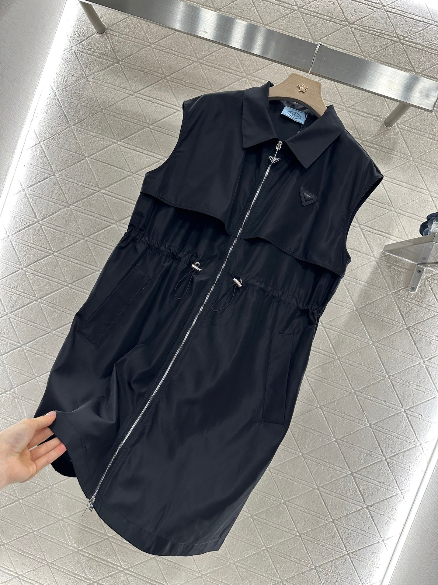 P♥2025 new products Drawstring vest dress