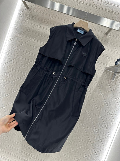 P♥2025 new products Drawstring vest dress