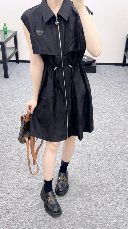 P♥2025 new products Drawstring vest dress