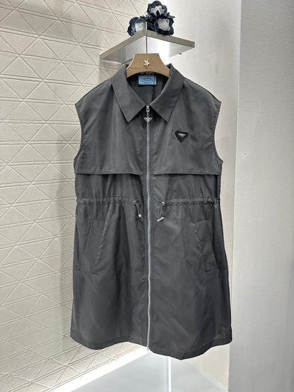 P♥2025 new products Drawstring vest dress