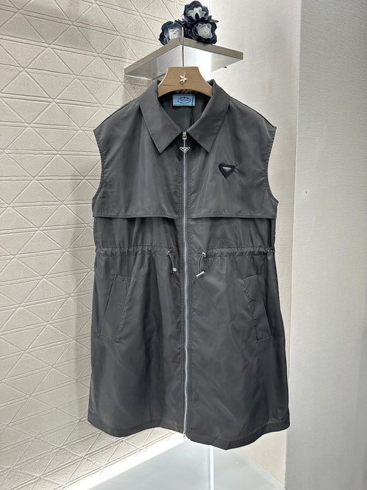 P♥2025 new products Drawstring vest dress