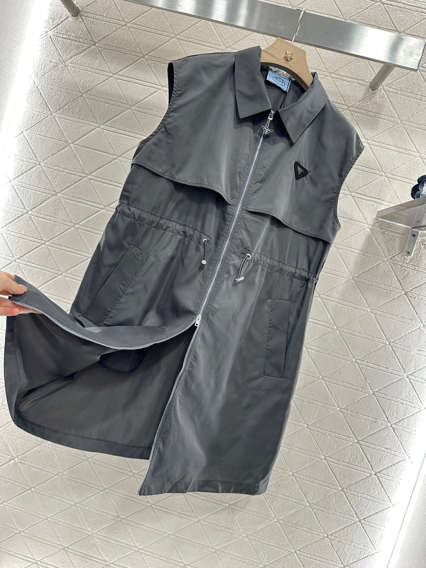 P♥2025 new products Drawstring vest dress
