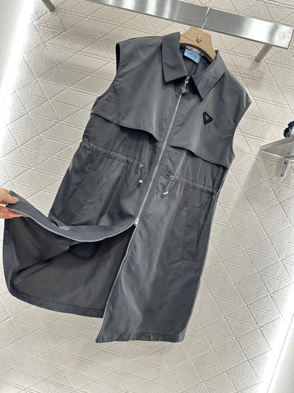 P♥2025 new products Drawstring vest dress