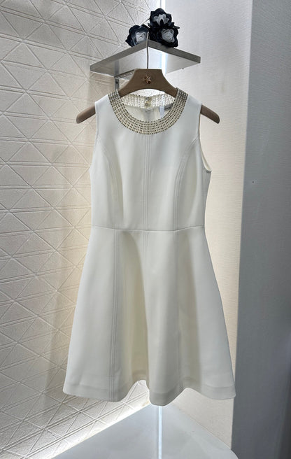 D*♥2025 neue Produkte Perlenbesetztes ärmelloses Kleid） 