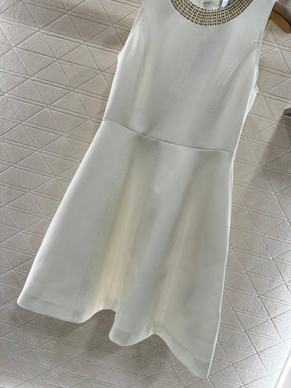 D*♥2025 neue Produkte Perlenbesetztes ärmelloses Kleid） 