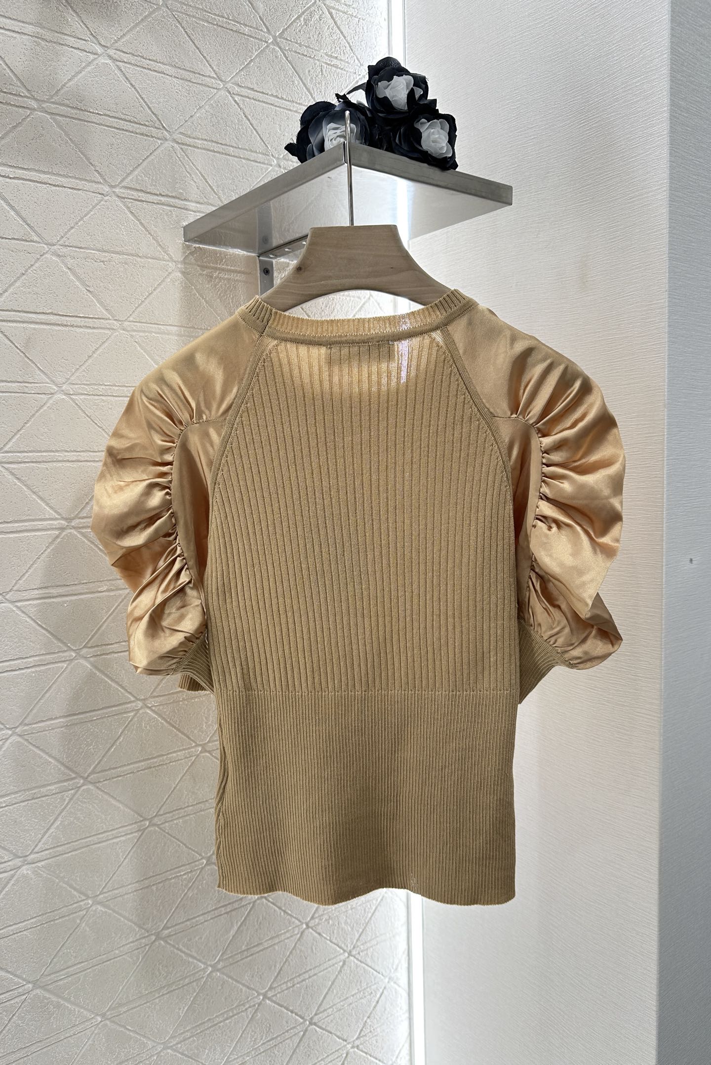 M*♥2025 neues Produkt Gestrickte kurze Ärmel