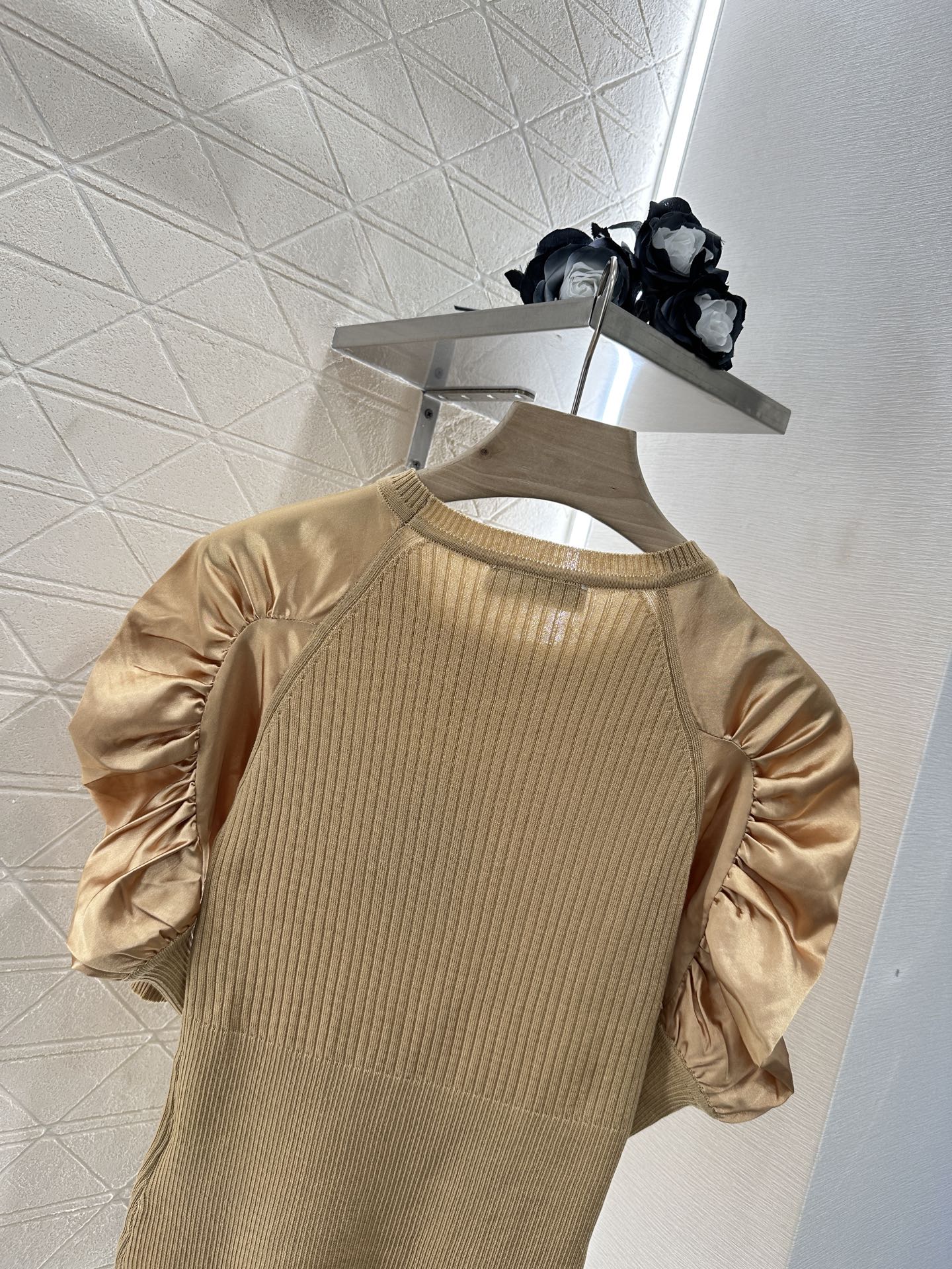 M*♥2025 neues Produkt Gestrickte kurze Ärmel