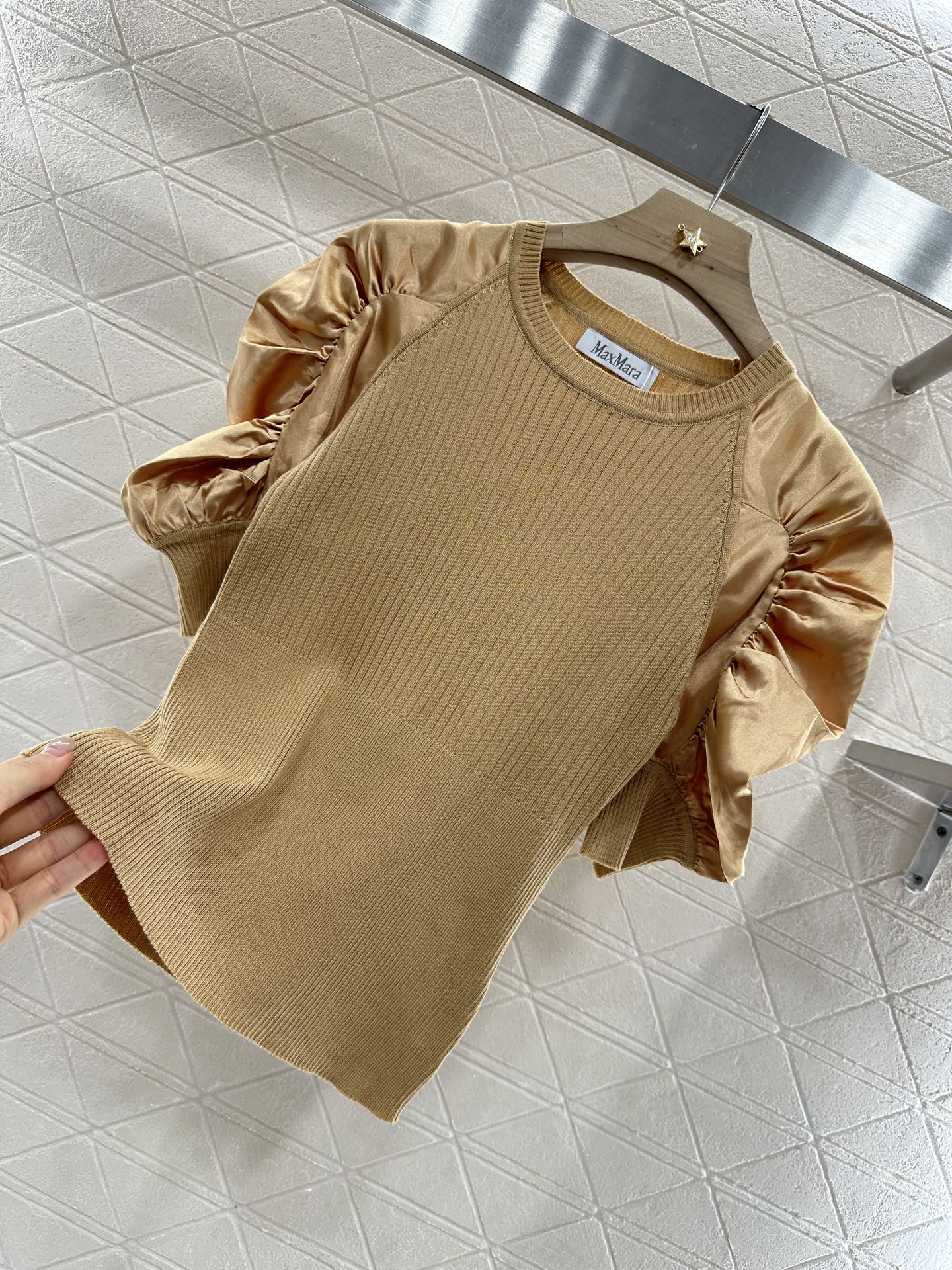 M*♥2025 neues Produkt Gestrickte kurze Ärmel