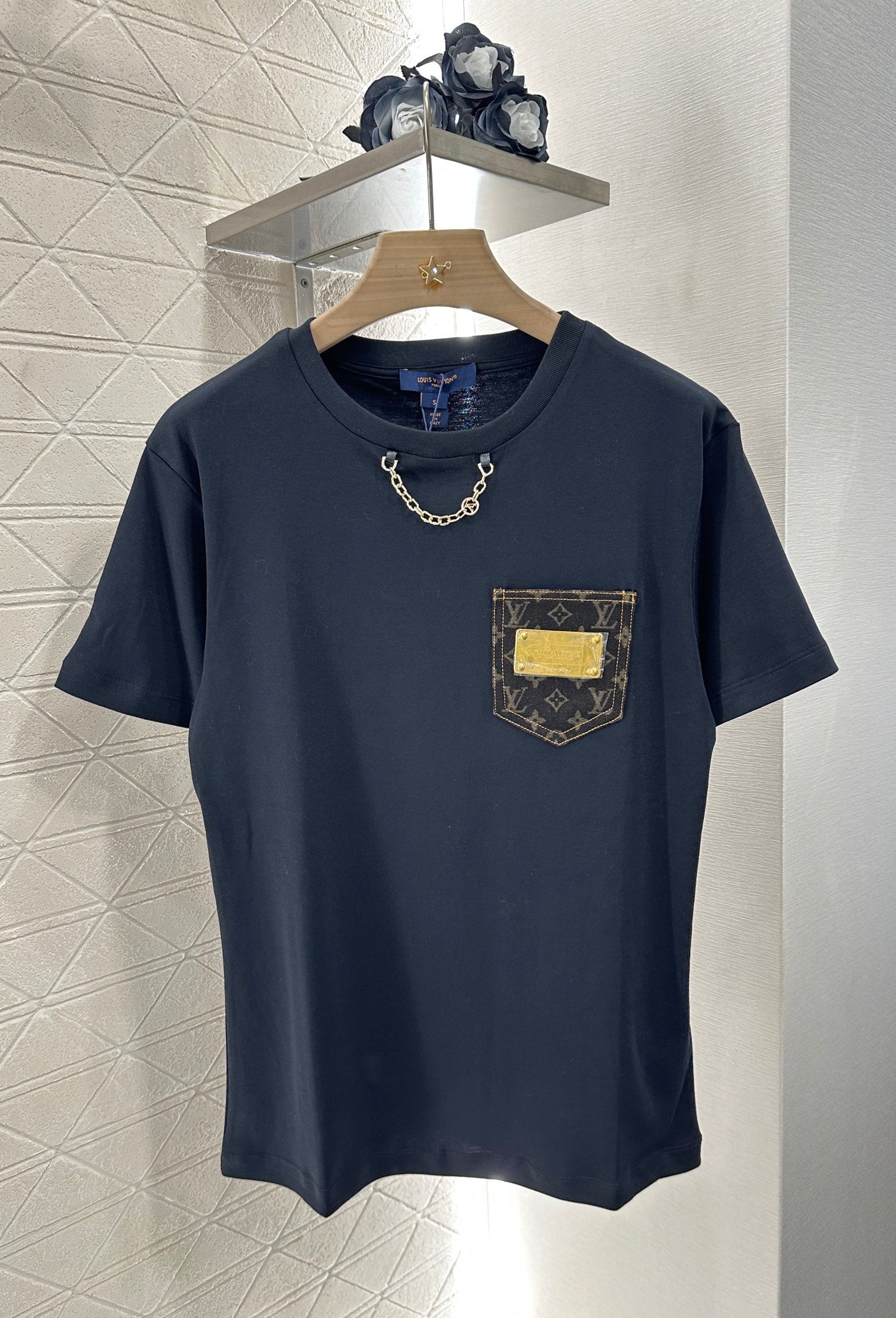 L 2025 new product Metal logo short sleeves