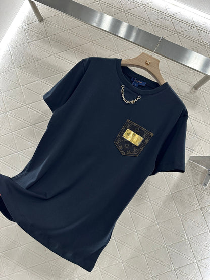 L 2025 new product Metal logo short sleeves