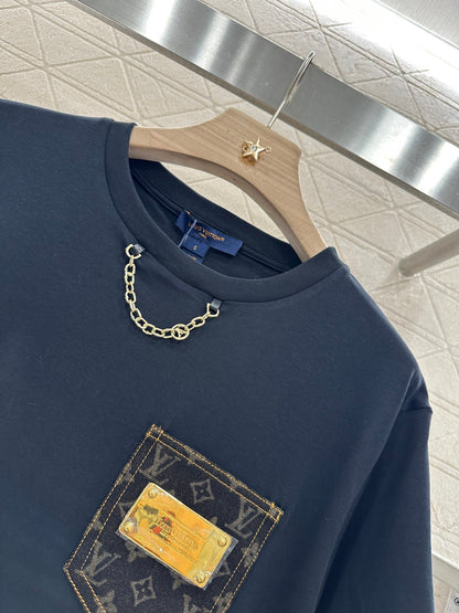 L 2025 new product Metal logo short sleeves