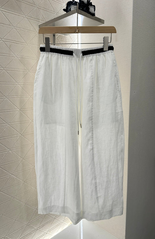 C 2025 new product Linen cropped pants