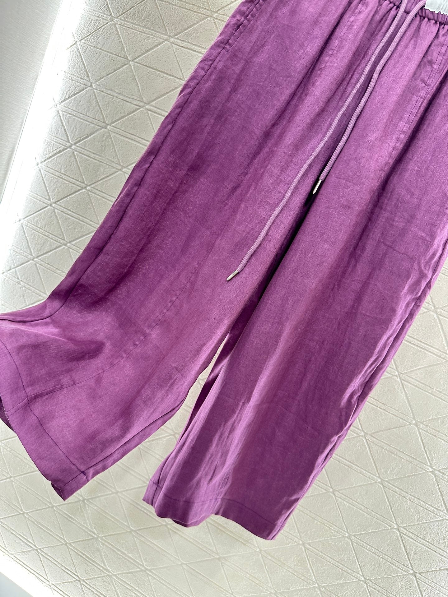 C 2025 new product Linen cropped pants