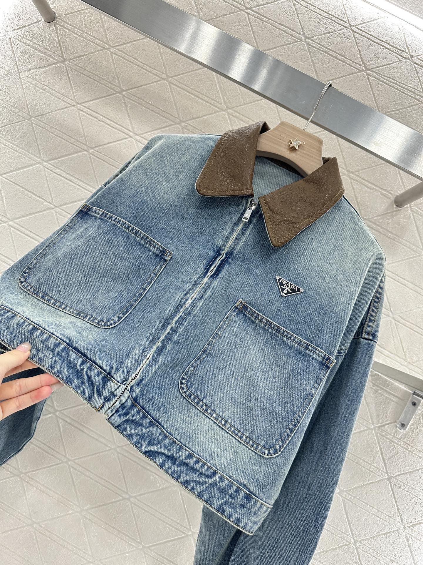 P*♥2025 new products Denim jacket