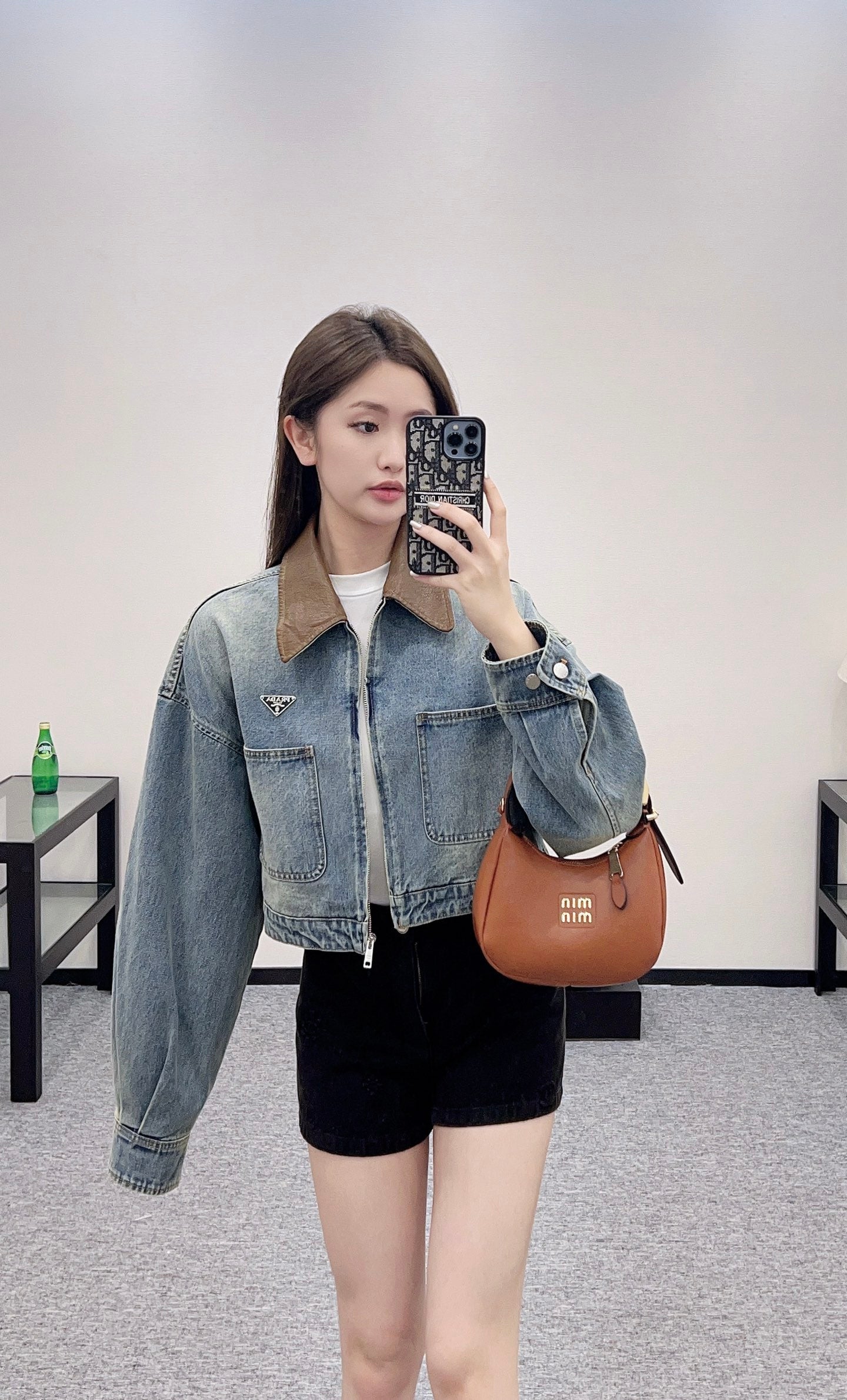 P*♥2025 new products Denim jacket