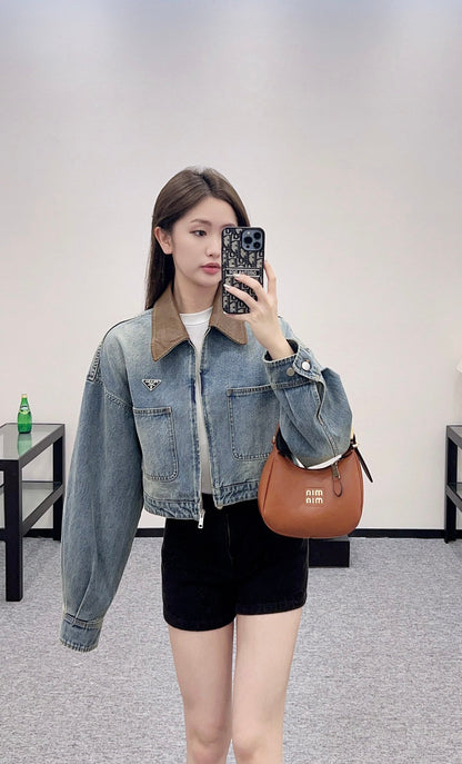 P*♥2025 new products Denim jacket