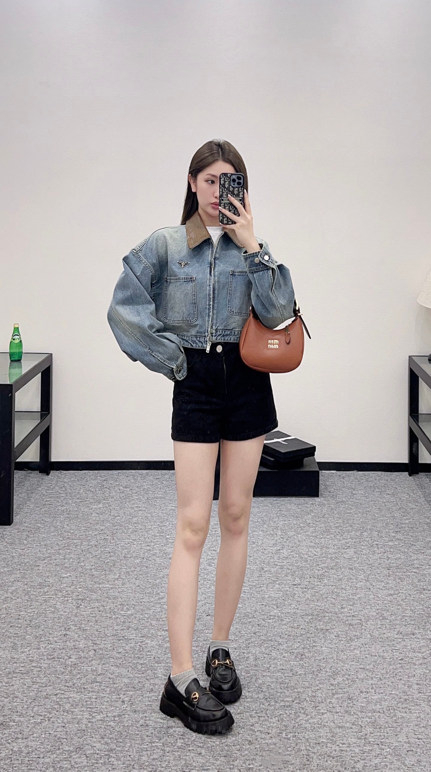 P*♥2025 new products Denim jacket