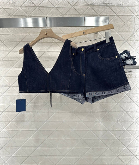 L 2025 new products Vest and shorts set