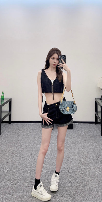 L 2025 new products Vest and shorts set