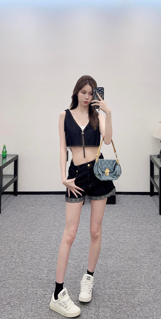 L 2025 new products Vest and shorts set