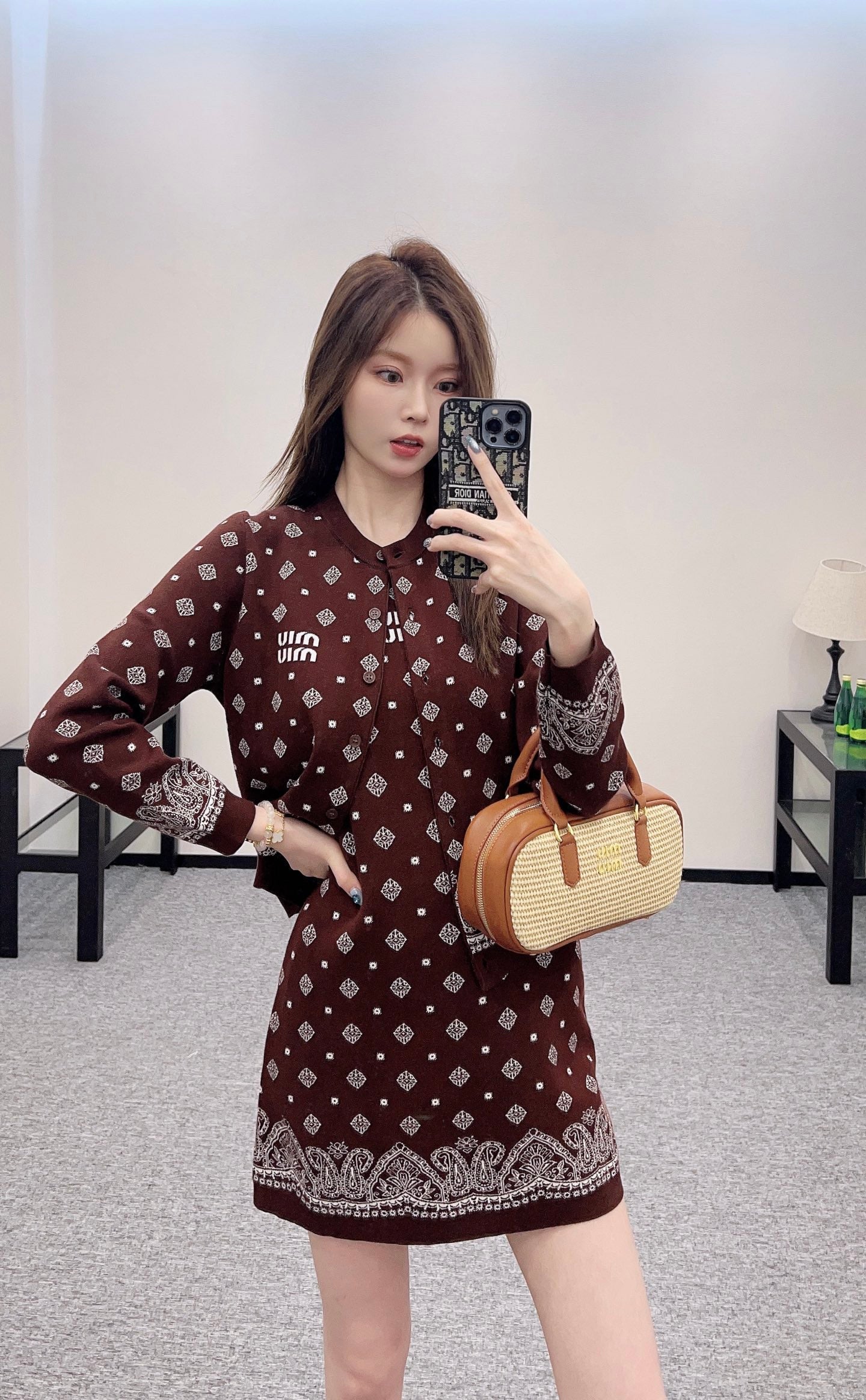 M 2025 new product Knitted long-sleeved cardigan