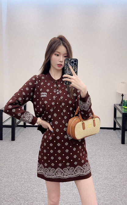 M 2025 new product Knitted long-sleeved cardigan