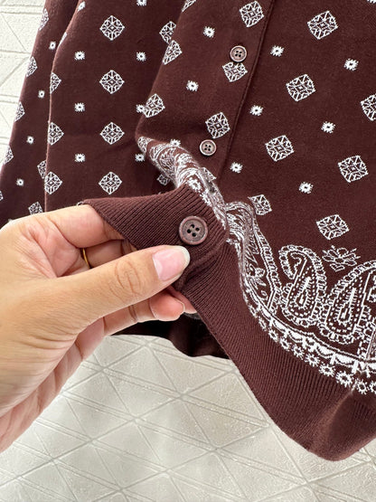 M 2025 new product Knitted long-sleeved cardigan
