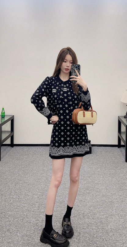 M 2025 new product Knitted long-sleeved cardigan