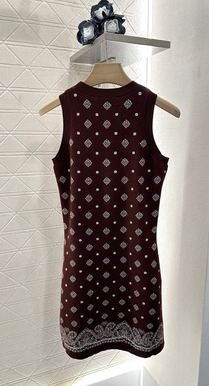 M 2025 new product Knitted vest dress