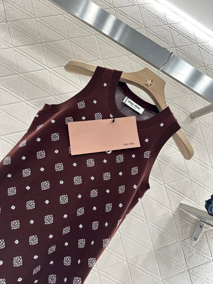M 2025 new product Knitted vest dress