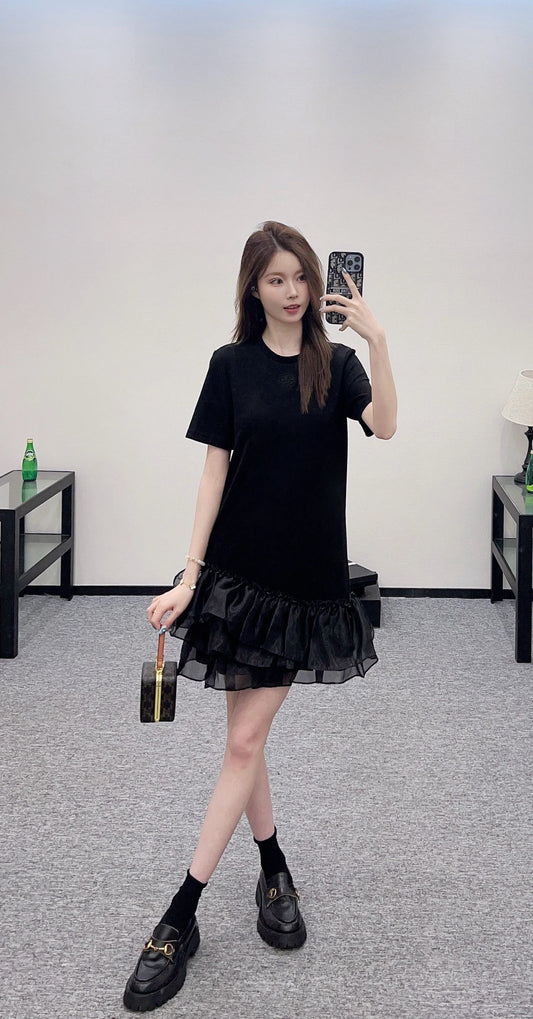 L 2025 new product Round neck dress