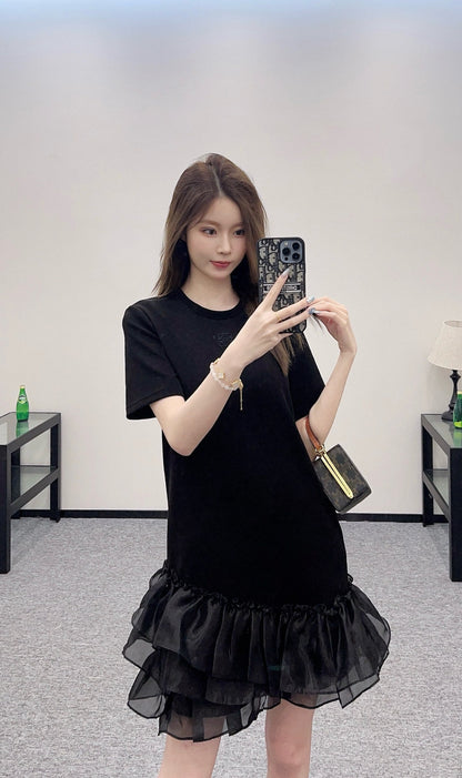 L 2025 new product Round neck dress
