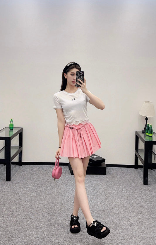 M 2025 new products Lace short sleeves