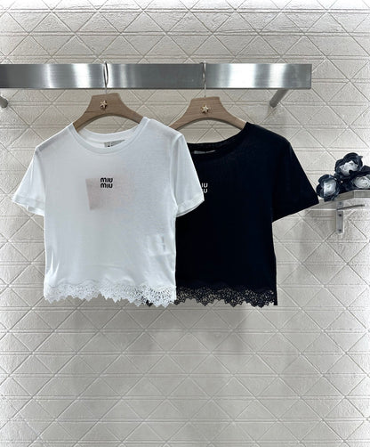 M 2025 new products Lace short sleeves