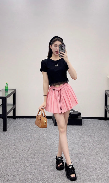 M 2025 new products Lace short sleeves