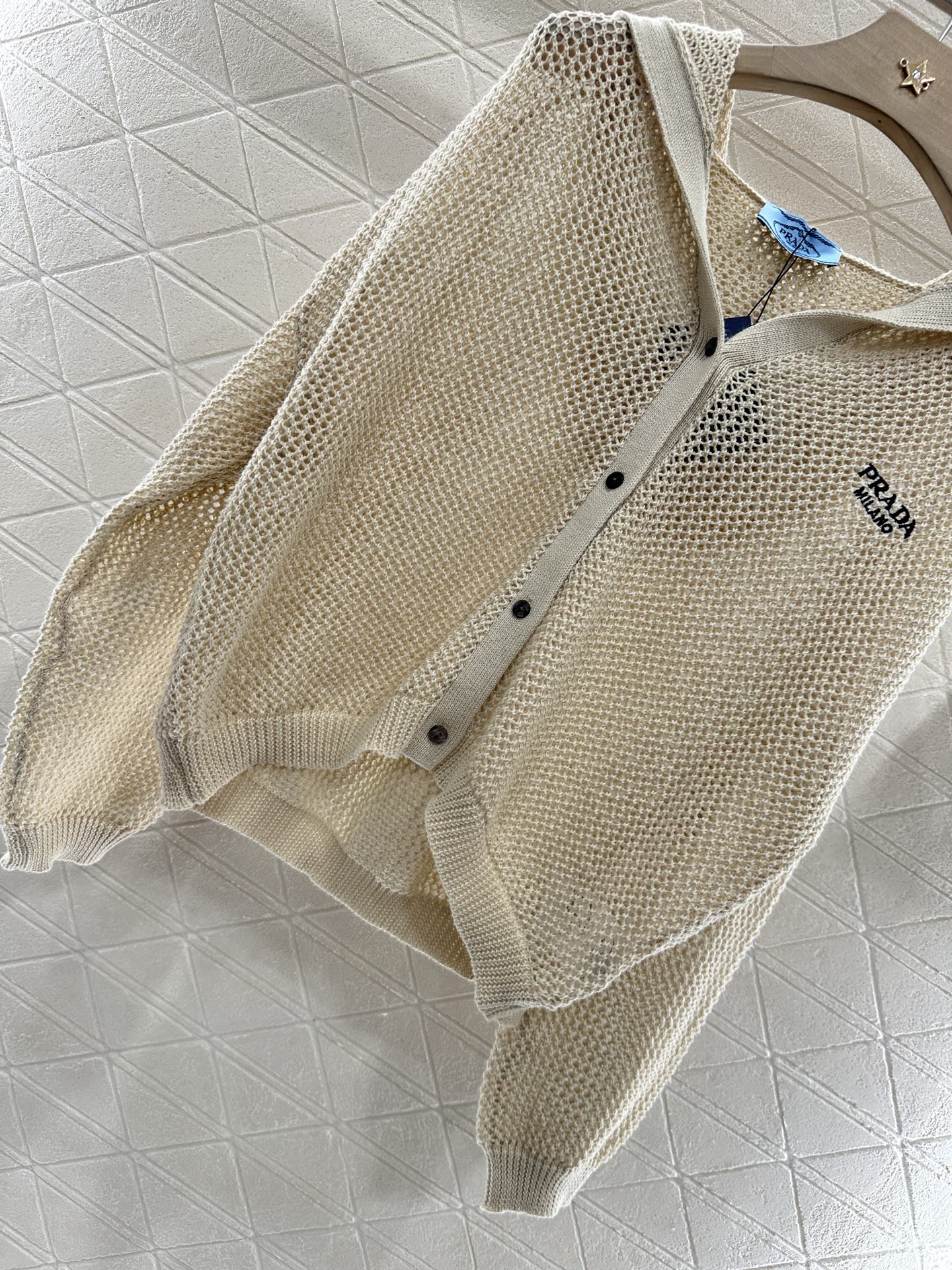 P 2025 new product Hooded knitted cardigan