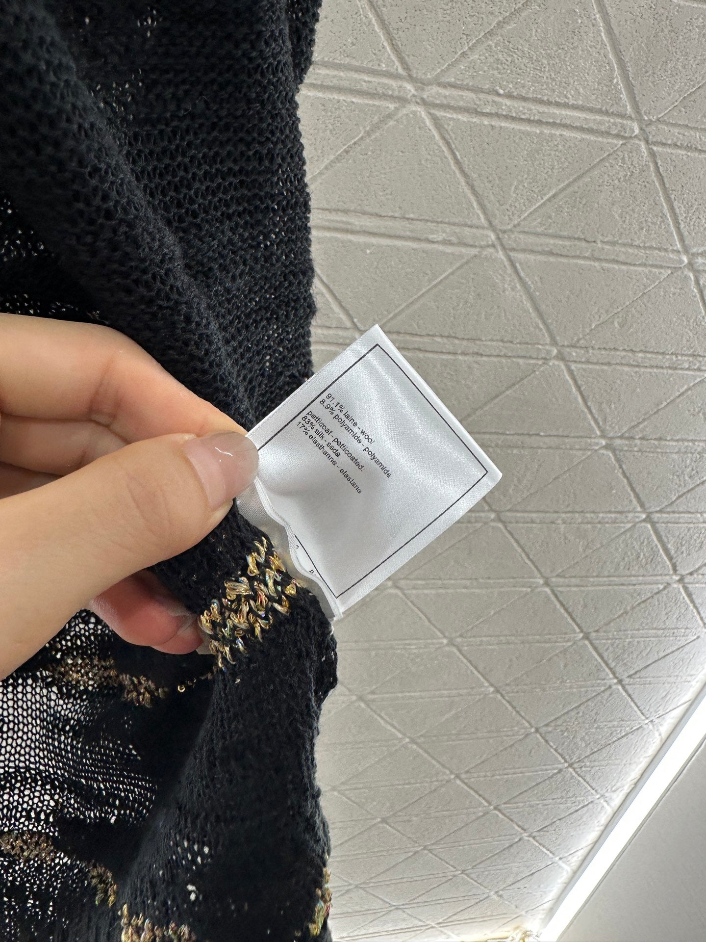 C 2025 new product Embroidered knitted vest dress