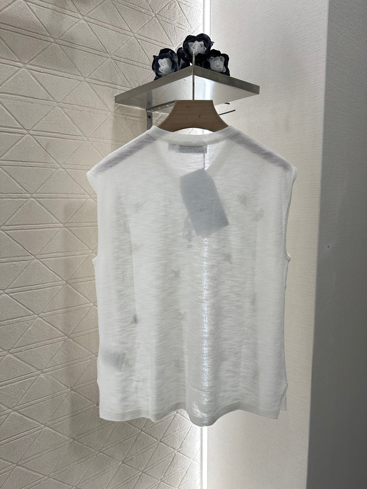 D 2025 new product Embroidered knitted vest