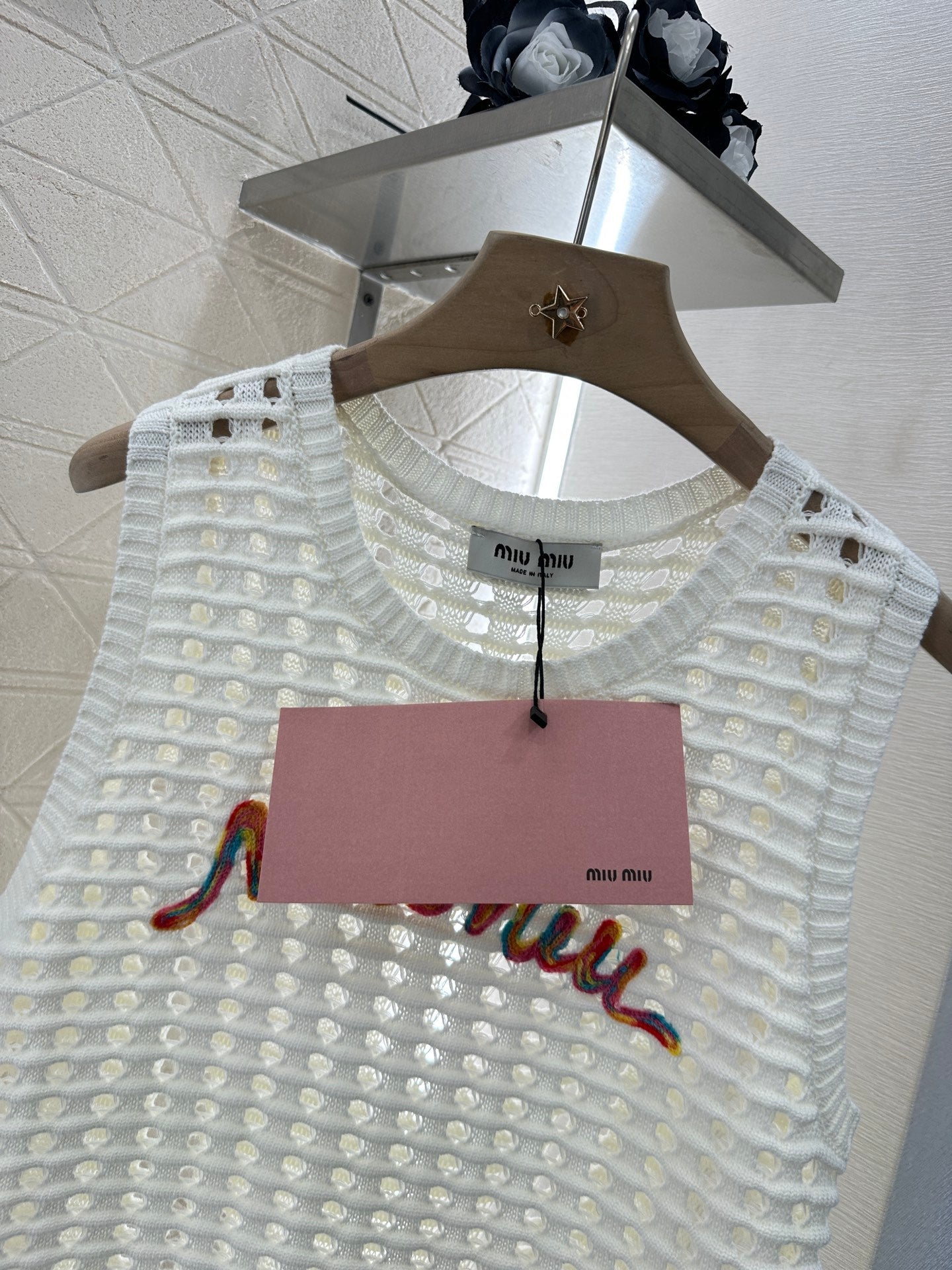 M 2025 new product Hollow knitted vest