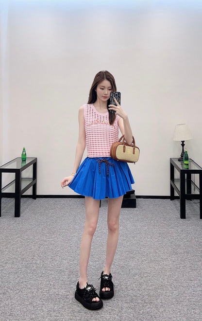 M 2025 new product Hollow knitted vest