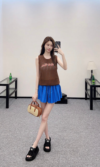M 2025 new product Hollow knitted vest