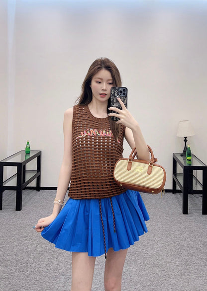 M 2025 new product Hollow knitted vest