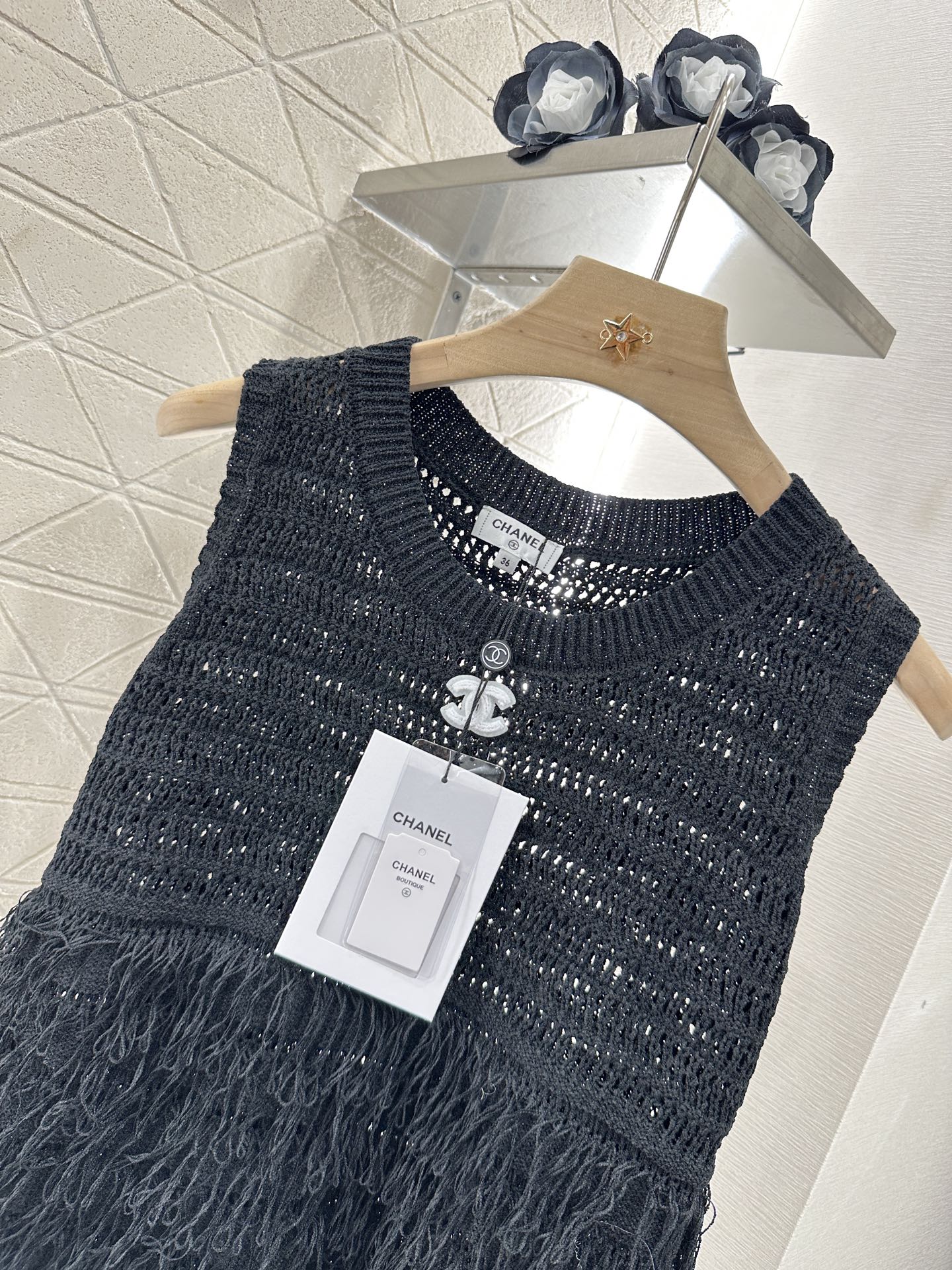 C 2025 new product Tassel knitted vest