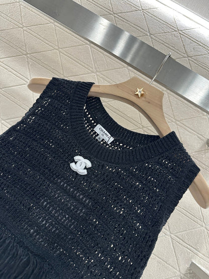 C 2025 new product Tassel knitted vest
