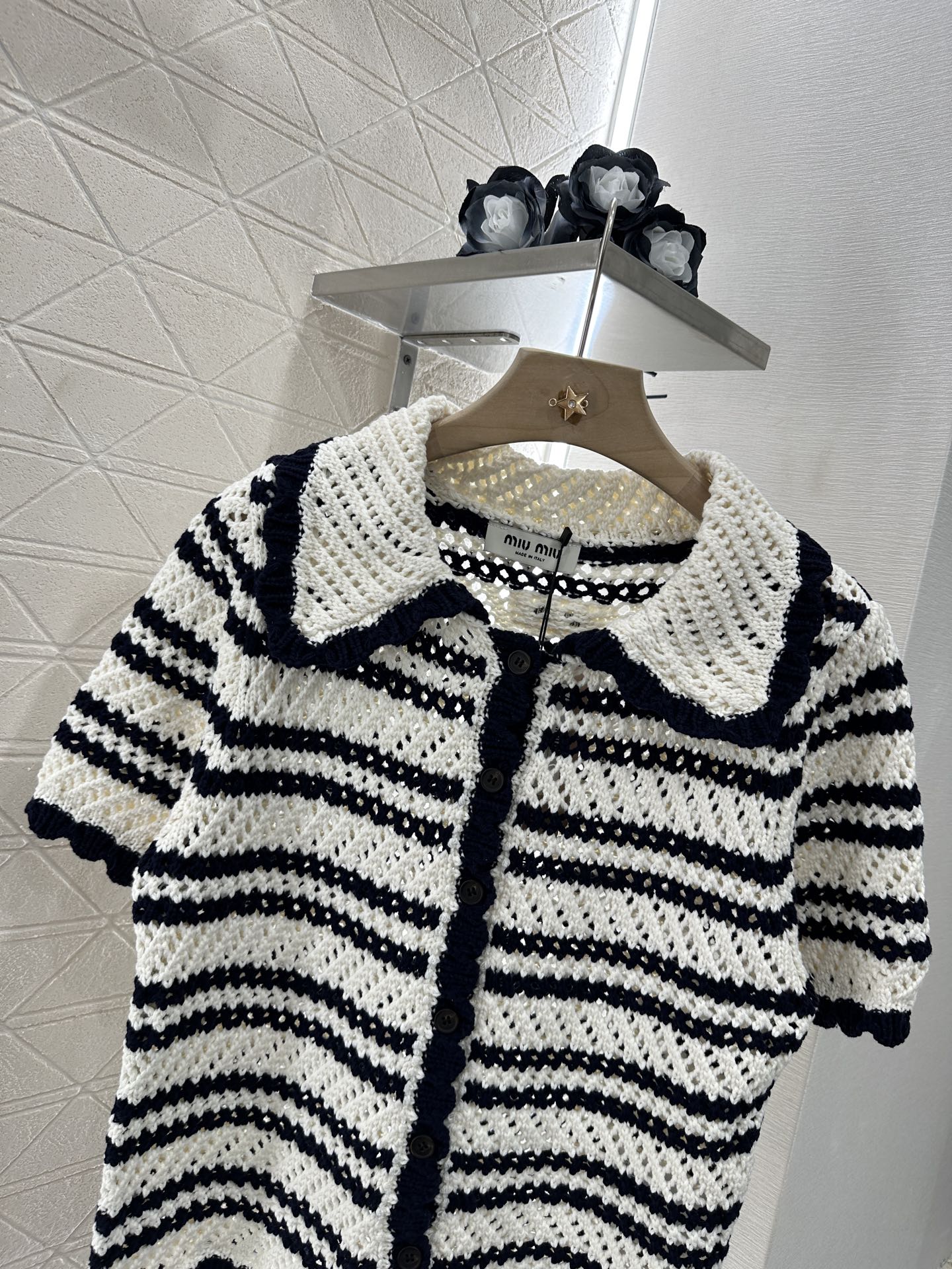 M 2025 new product Short-sleeved cardigan and skirt set