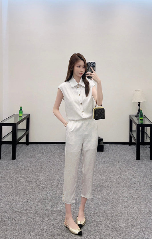 C 2025 new product Cropped pants suit