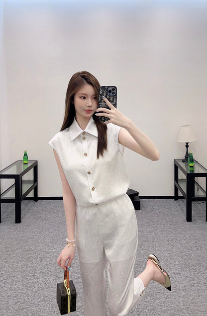C 2025 new product Cropped pants suit