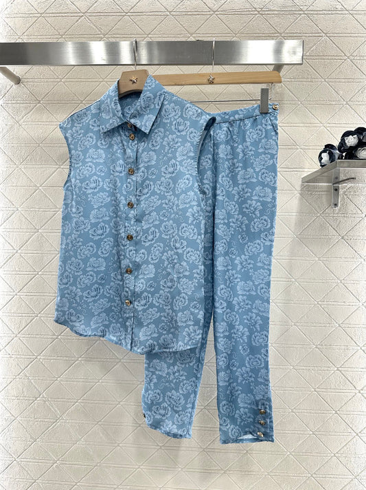 C 2025 new product Cropped pants suit