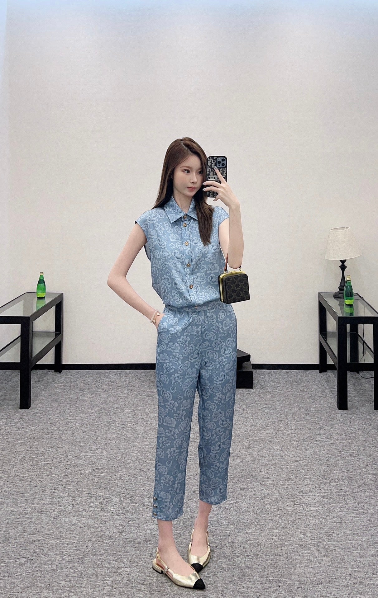 C 2025 new product Cropped pants suit